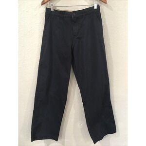 Class Club Boys Sz 20 Pants Navy Blue Chino Flat Front Adjustable‎ Waist Cotton